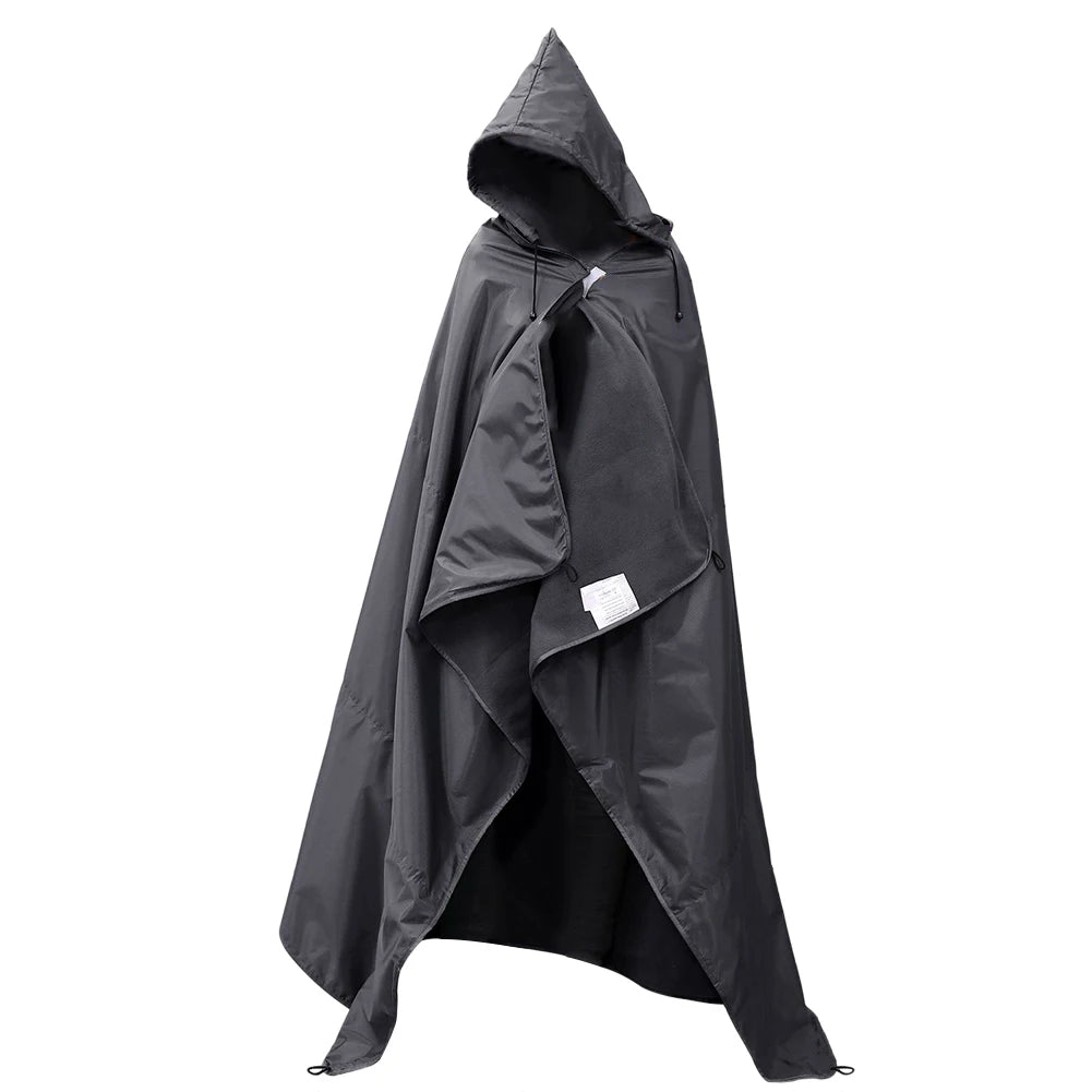 Outdoor Camping Picnic Hooded Blanket Wearable Waterproof/windproof Fleece Stadium Blanket