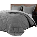 Hot Selling Lightweight Solid Comforter Set with 2 Pillow case 3 Piece Set Down Alternative Reversible Comforter