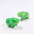 HZ 38mm wholesale multicolor natural stone green aventurine animal gemstone semi-precious elephant stone crafts for home decoration