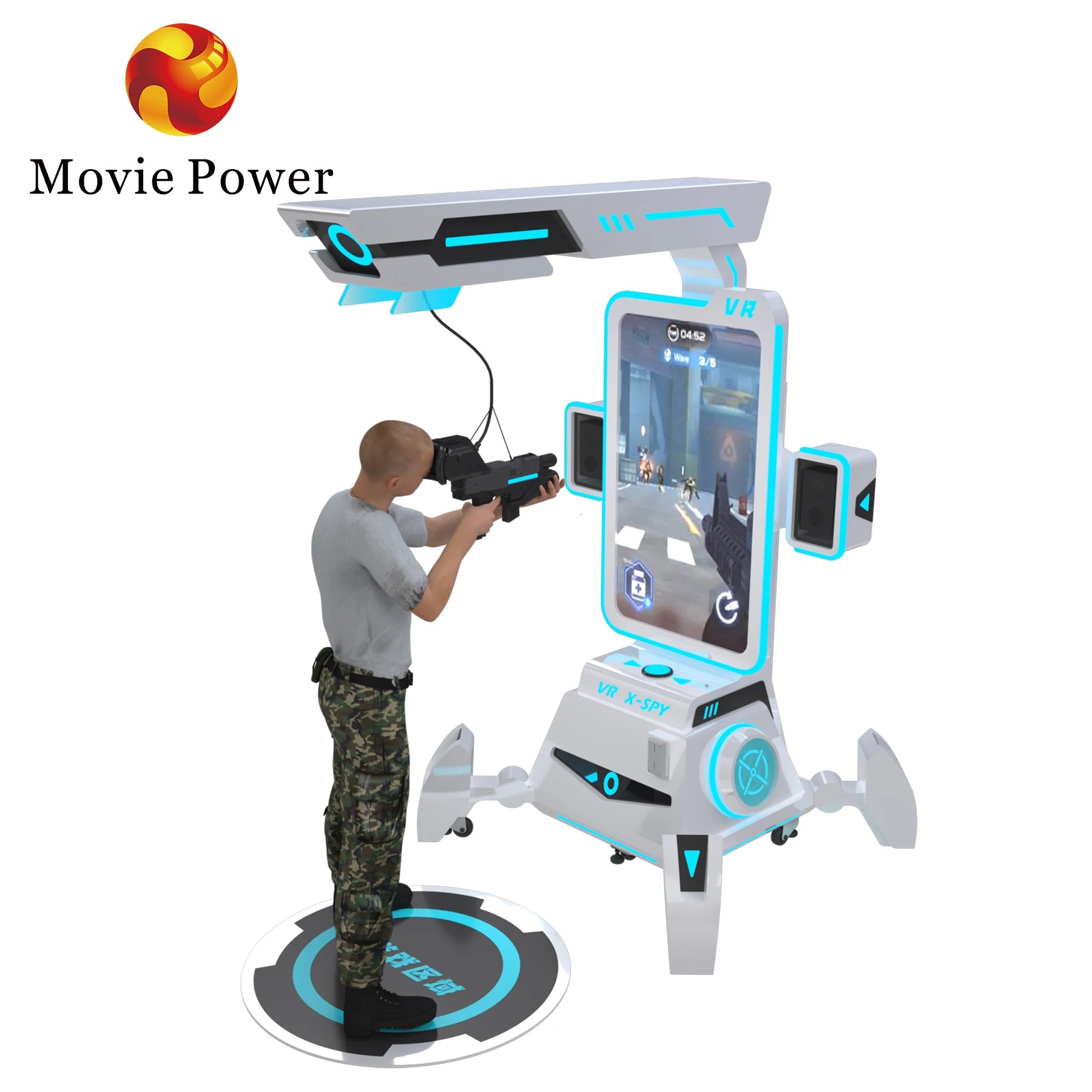 Design New Indoor Amusement Multiplayer Online VR Shooting Game Machine Equipment