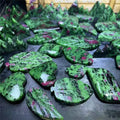High Quality Natural Crystal Craft Ruby in Zoisite Leaf for Gifts Spiritual Healing