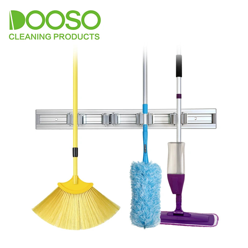 Multi-purpose Mop and Broom Holder Wall Mount Heavy Duty Tool Organizer Home Garden Garage Storage