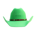 Wholesale New Western Cowboy Hats Fashionable Wide Brim 100% Wool Adjustable Casual Outdoor Sports