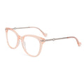 Vintage Designer Anti Blue Light Acetate Metal Glasses Frames Round Eyeglasses Frames Fashion Women Eyewear