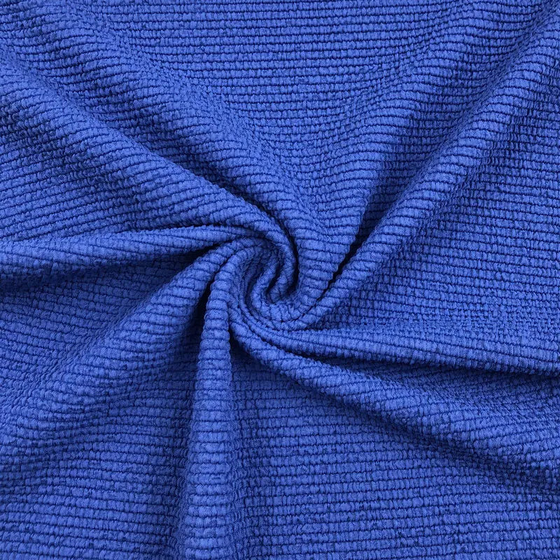 4 Way Stretch Jacquard Rib Swimwear Fabric Nylon Polyester Spandex Blend Crinkle Bubble Knit Anti Chlorine Wrinkle Resistant