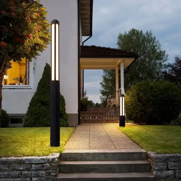 Super Bright LED Garden Light 3-Meter Aluminum High Pole Waterproof IP65 Battery Street Lamp Outdoor Lawn Landscape 360 Beam