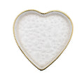 Nordic Love Creative Glass Heart-Shaped Flat Rounded Pattern Breakfast Fruit Snack Tableware for Hotels MOQ 12pcs for Parties