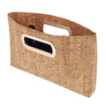 Custom Logo New Fashion Eco-friendly Natural Clutch Cork Bags Purses Top Handle Crossbody Sling Magnetic Closure Handbag Women