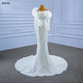 Jancember RSM67410 2021 Luxury Mermaid Sexy Designs Pearls Sequined Bridal Wedding Dress