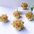 Natural Yellow Crystal Cluster Demagnetization and Purification Decorative Items Suitable for Home Office Display