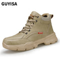 GUYISA Customizable Lightweight Steel Toe Safety Work Boots for Summer Winter Autumn Factory Use