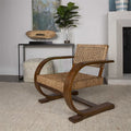 Handmade Solid Wood Tea Chair with Single Rope Modern Chinese Style New Living Room Dining Leisure Chair Negotiation Backrest