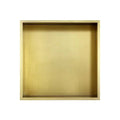 Brushed Gold Bathroom in Wall Shampoo Shelf Luxury Shower Caddy Shelf