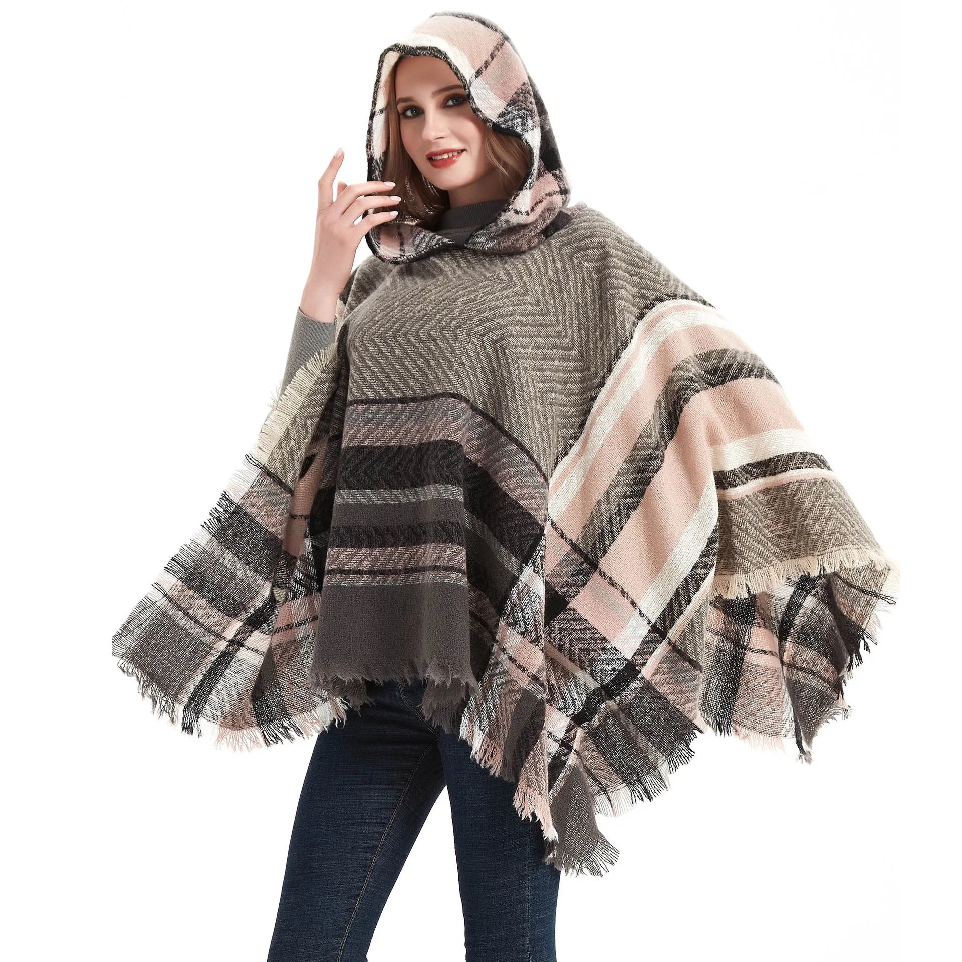 Fashion Custom Poncho Shawl Women's Winter Accessories Hot New Traditional Scarves & Shawls