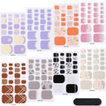 Wholesale Non-Toxic 3D Waterproof UV Gel Polish Nail Sticker Semi-Cured Gel Strips Toe Nail Wraps Non-Toxic 3D Polish Sticker