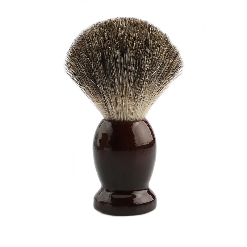 Custom Badger Shaving Brush Wooden Handle Men Beard Hair Brush