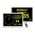 Pros Dementia Clock Digital Calendar Day Clock Seniors Elderly Large Display Number Analogue Custom Alarms Medication Reminder MegaBDM