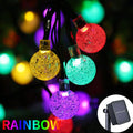 Christmas Decoration 50 Lamp Beads Bubble Outdoor Solar Crystal Ball String Light