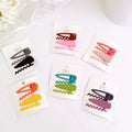 Fashion Girls Candy Color Alloy Metal Hairpin Set Hair Accessories Girls Custom Cute Hairpin Hair Accessories