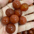 Customized Healing Stones Reiki Spiritual Feng Shui Carnelian Ball Sphere Crafts