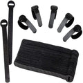 Hi Temperature logo Custom Black Fabric Hook and Loop for Flexible Wall Mounts in Stock 300mm Cable Zip Ties Strap
