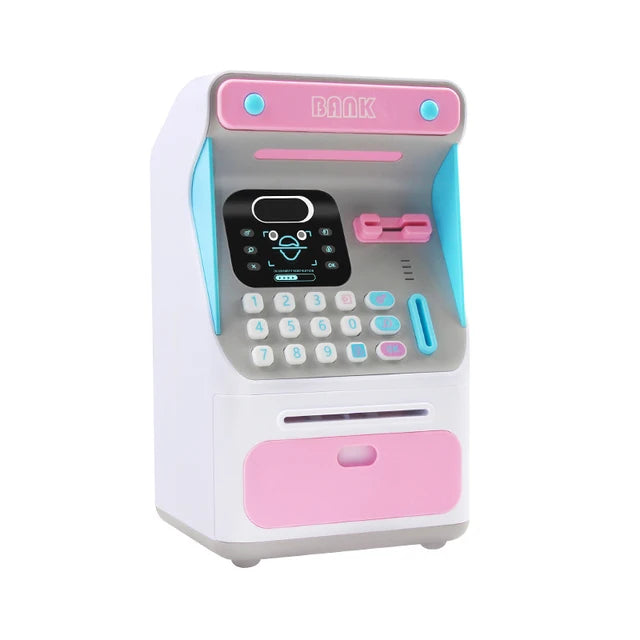 Epsilon Simulated Face Recognition Auto Scroll Paper Banknote Money Boxes Atm Machine Cash Box Electronic Piggy Bank For Kids