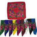 Hot Selling Floral Print Acrylic Russian Scarfs for Women Square Shaped Neckwear with Shiny Lurex by Manufacturers for Autumn
