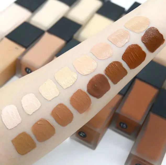 Wholesale Popular Dark Skin Coverage Vegan Matte Liquid Foundation Private Label