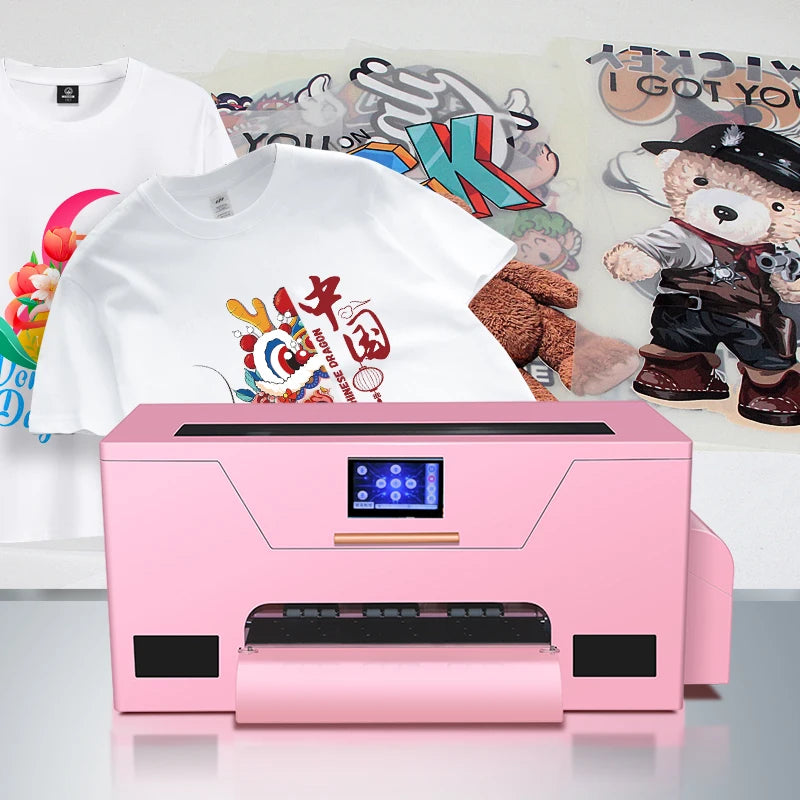 Newest pink Color with Cutter A3 A3+ 30cm 33cm  XP600 Printer Head   DTF Printer Heat Transfer Pet Film  Xp600  Dtf Printer