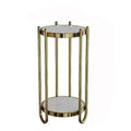 Modern White Gold Indoor/Outdoor Corner Vase Wholesale Design Rack Wrought Iron Display Metal Plant Pot Flower Stand for Home