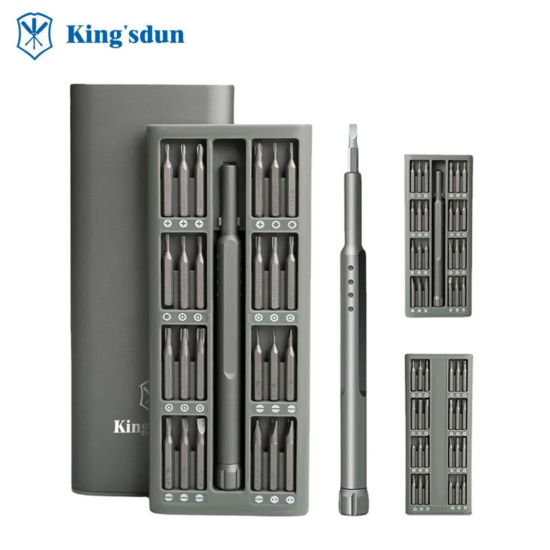 Kingsdun Hot-sell S2 Steel Bits Screwdriver Set Hand Tools Kit Camera Laptop Repair Tool Kit for Smartphone