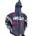 OEM Men 3d Print Hoodie Custom Logo Embroidery French Terry Heavyweight Oversized Full Zip up Hoodies Full Zip Hoodie