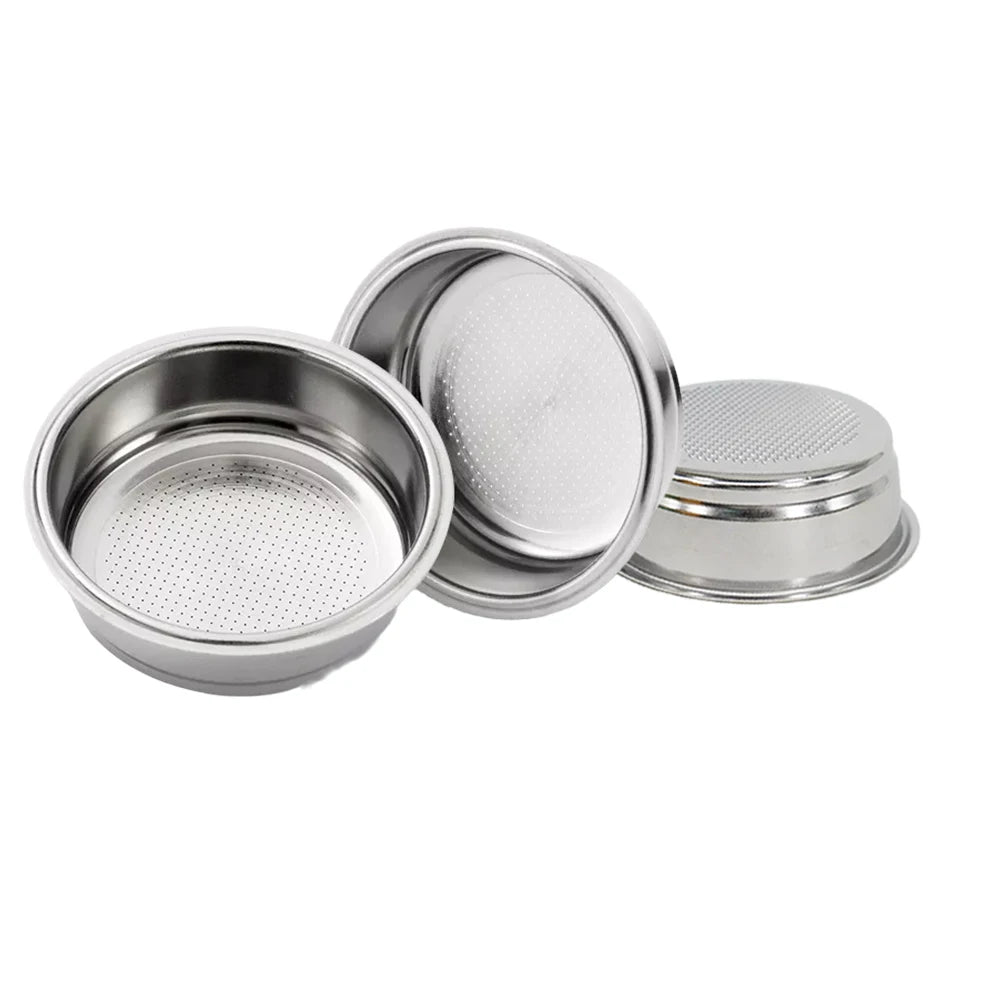 High Pressure 51mm Single-Layer Stainless Steel Powder Bowl Filter Screen Porous Pressureless Coffee Machine Accessories