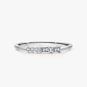 Ailmay Top Quality Real 925 Sterling Silver Dazzling Zircon Stackable Rings for Women Minimalist Fine Jewelry New Style