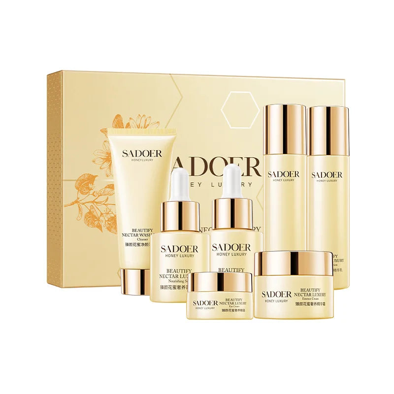 Wholesale SADOER Beautify Nectar Luxury Seven-piece Set Moisturizing Brightening Repair Face Skin Care Sets