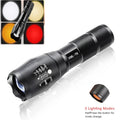7200LM Portable Taschenlampe 5-Mode 4-light Sources Zoomable Rechargeable USB 18650 Battery  LED Tactical Torch Flashlights