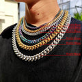 Wholesale Custom 6-16mm PVD Color High Quality Hip Hop Cuban Curb Link Men Miami Stainless Steel 18k Gold Plated Chain Necklace
