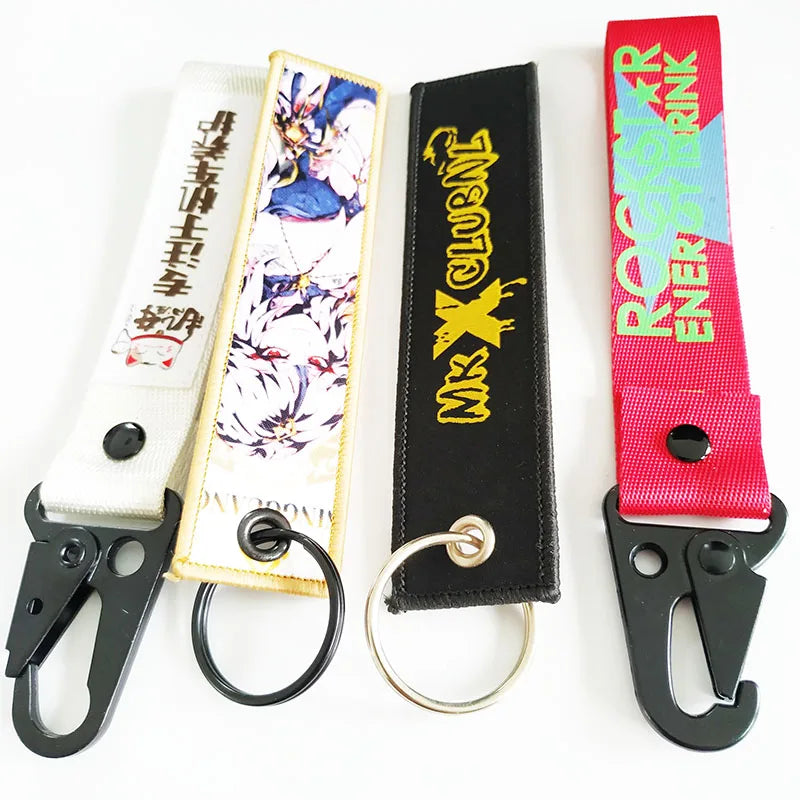 Great Quality Custom Made Embroidery Key Ring with Your Personalized Design