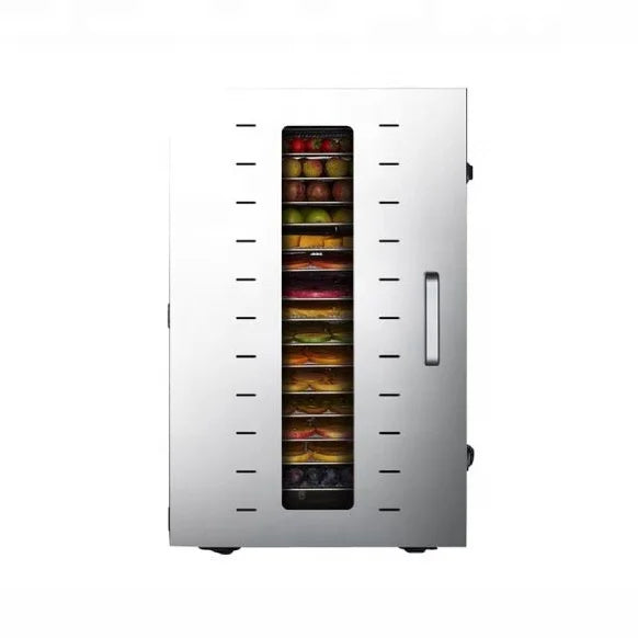 100L Commercial Automatic Fruit Dehydrator Stainless Steel Flower Dehydrator Machine 16 Trays Industrial Dehydrated Machine