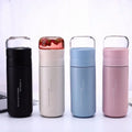 Wholesale 300ml Customized logo Water Bottle 316 Stainless Steel Tea Infuser Water Bottle Cold and Hot Bottles Mugs with Lid