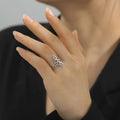 Vintage Witch Knot Ring Women Wiccan Cross Celtics Knot Finger Rings Witchcraft Good Luck Amulet Stainless Steel Jewelry