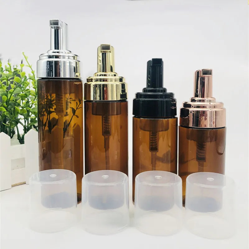 30ml 50ml 100ml 120ml 150ml 200ml 250ml Amber Silver Lash Cleaner Foam Pump Bottle 30ml 50ml 60ml for Eyelash Extension Shampoo
