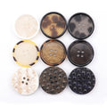 Hot Sale New Button Bar Pattern Four Eyes Resin Wind Woolen Coat Sweater Button