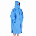 Custom Long Sleeve Warm Quickly Drying Swim Poncho  Waterproof Changing Parka for Ice Bath