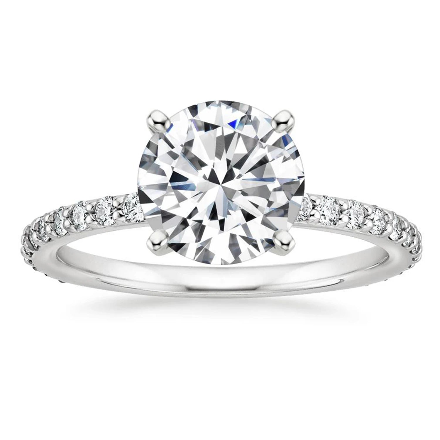 OAHLAN 925 Sterling Silver for Women Engagement Wedding Bands  Round Solitaire Cubic Zirconia Halo Promise Ring Fashion Jewelry