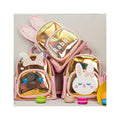 Fashion Kids Mini Small Sequins Backpack Cute Cartoon Rabbit PU PVC Girls Toddler Bagpack Pink Party Bags School Bag