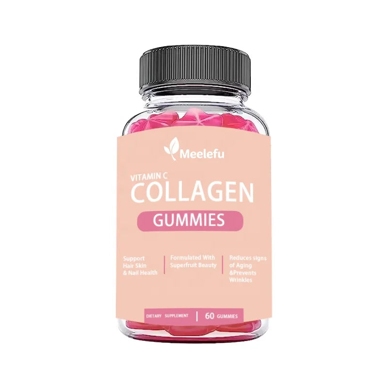 Popular Private Label Nutrition Vitamin C&E Collagen Gummy Beauty Skin Brightening Glowing Gummies