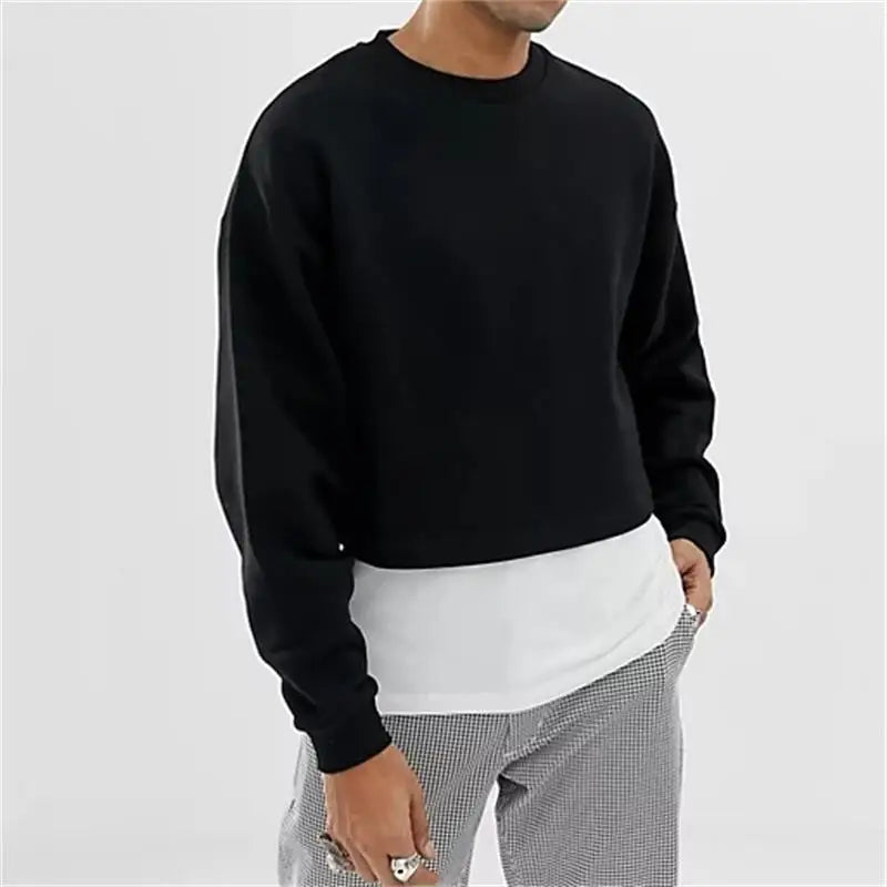 Custom Sweatshirt 3d Embossed Crewneck Sweater 3d Cropped Men 100% Cotton Crewneck Sweatshirt