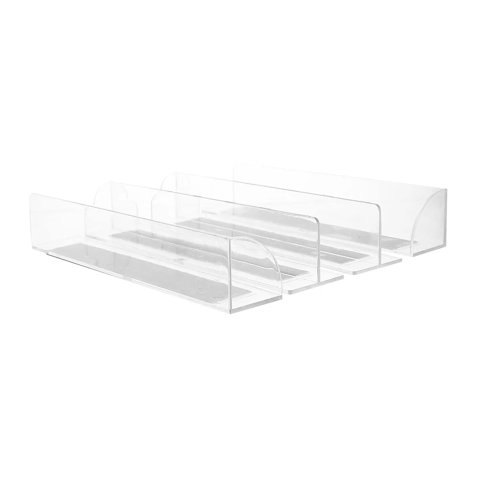 Wholesale Supermarket Retail Store Magnetic Clear Acrylic Plastic L Shape Shelf Divider for Shop Metal Shelves