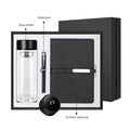 Custom Factory-Designed Business Gift Set Crystal Glass Bottle Metal Pen Notebook Journal